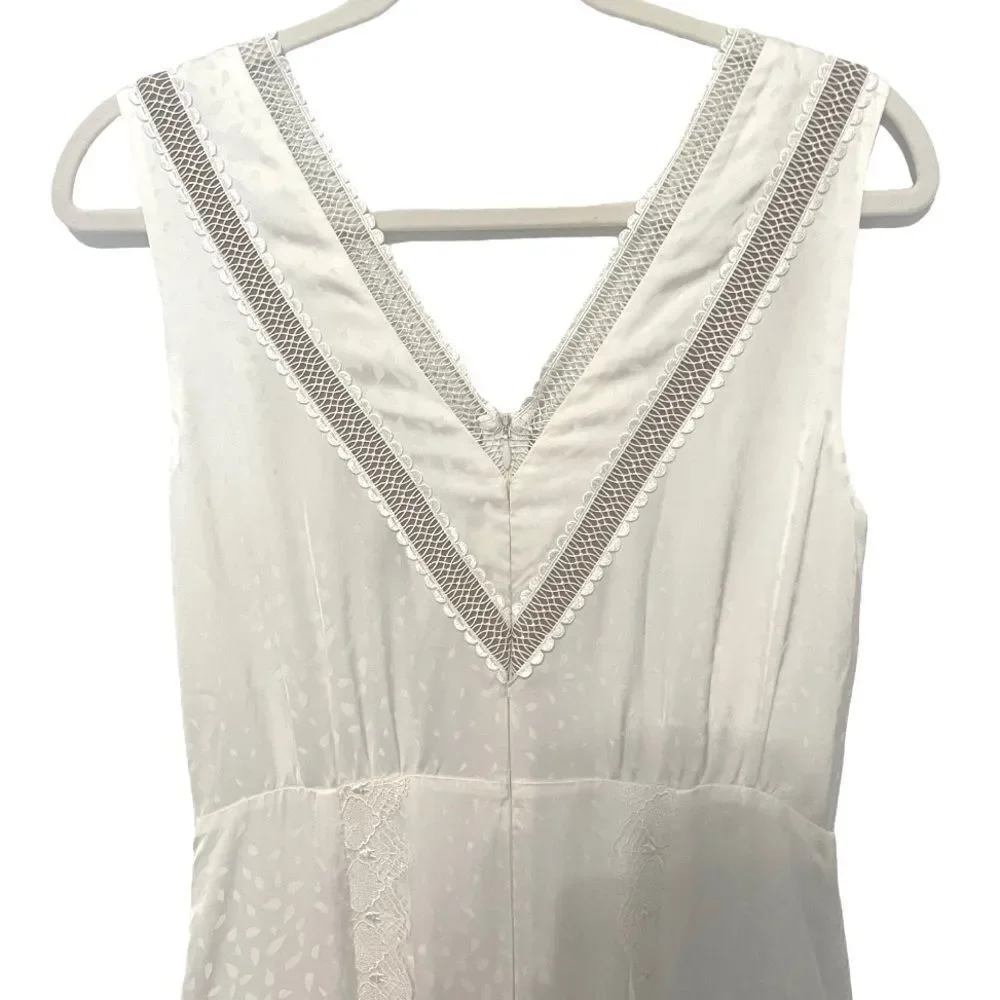 Self portrait white vintage look maxi dress - Picture 11 of 12